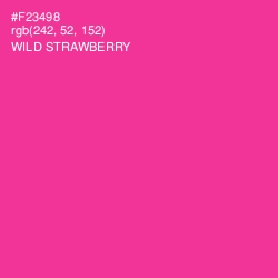 #F23498 - Wild Strawberry Color Image